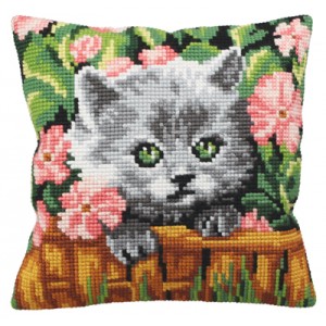 Kussen borduurpakket Minou...