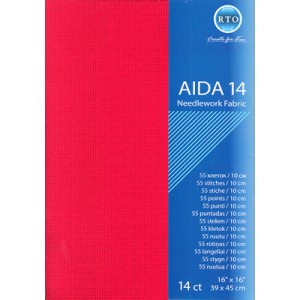 Fabric Aida 14 count - Red...