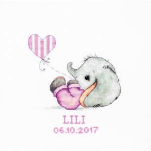Cross stitch kit Baby girl...