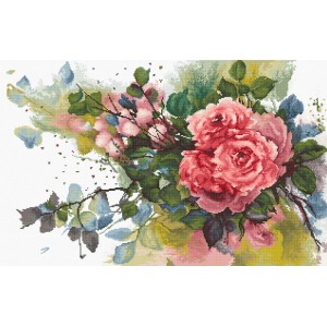 Borduurpakket Red roses -...