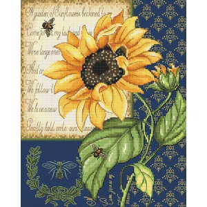 Cross stitch kit Sunflower...