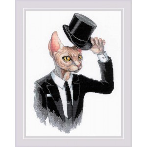 Cross stitch kit Gentleman...