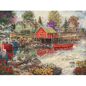 Borduurpakket Quiet Cove -...