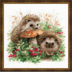 Borduurpakket Hedgehogs in...