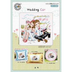 Borduurpatroon Wedding Car...