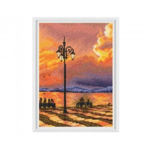 Cross stitch kit Sunset...