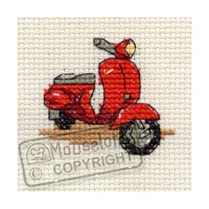 Borduurpakket Red Scooter -...