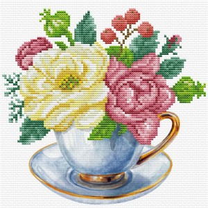 Pre-printed cross stitch...