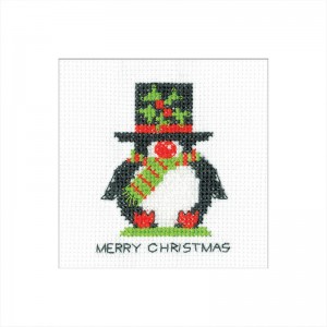 Borduurpakket Penguin Card...