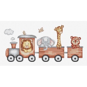 Cross stitch kit Train...