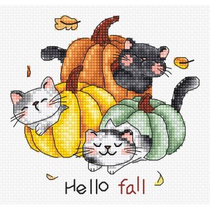 Cross stitch kit Hello Fall...