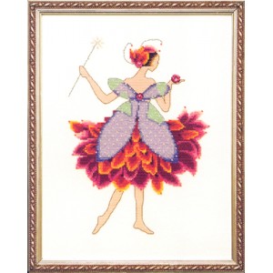 Cross Stitch Chart Peony -...