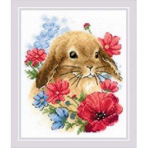 Cross stitch kit Bunny in...