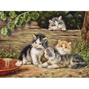 Cross Stitch Kit The Cats -...