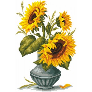 Pre-printed Aida Sunflowers...