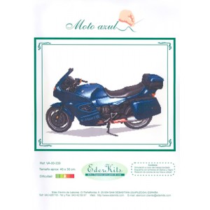 Borduurpatroon Moto Azul -...