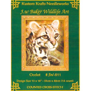 Cross Stitch Chart Ocelot -...