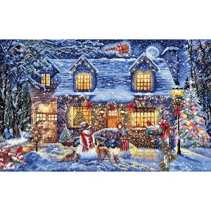 Cross stitch kit Cottage...