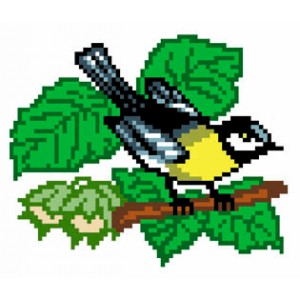 Voorbedrukt Aida Titmouse...