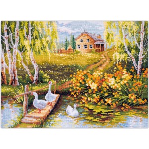 Cross stitch kit Village...