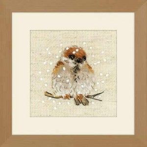 Cross stitch kit Sparrow -...