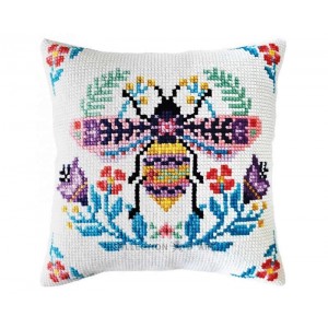 Kussen borduurpakket Flower...
