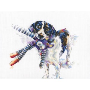 Cross stitch kit I love you...