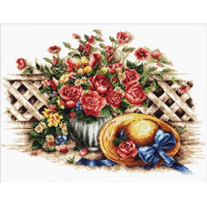 Pre-printed cross stitch...