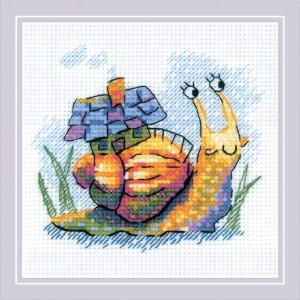 Borduurpakket Little Snail...