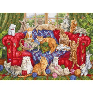 Borduurpakket Meow Manor -...
