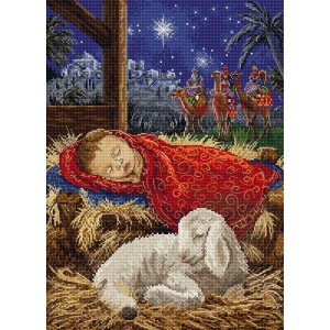 Borduurpakket Baby Jesus -...