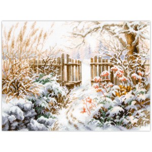 Borduurpakket Winter Yard -...