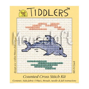 Cross stitch kit Dolphin -...