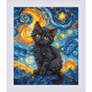 Borduurpakket Starry Cat -...
