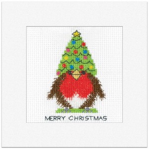 Cross stitch kit Robin Card...