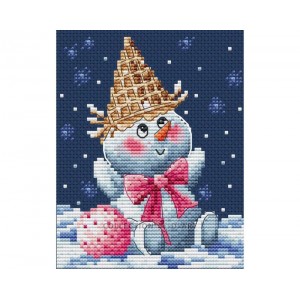 Cross stitch kit Snowy...