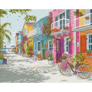 Cross stitch kit Seaside...