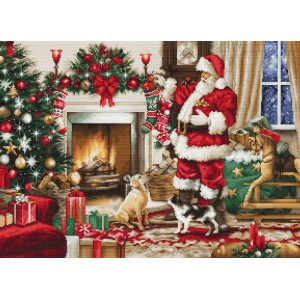 Borduurpakket Santa...