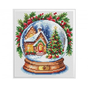 Borduurpakket Snow Globe...