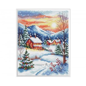 Cross stitch kit Snowy...