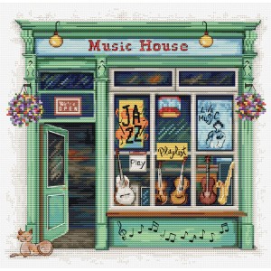 Borduurpakket Music House -...