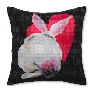 Kussen borduurpakket Love -...