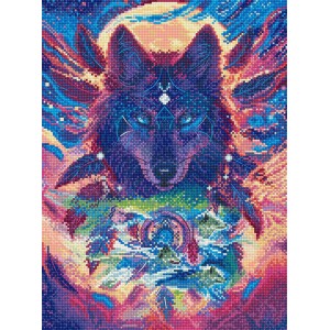 Borduurpakket Wolf Magic -...