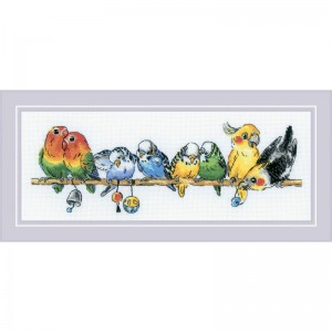 Borduurpakket Parrots - RIOLIS