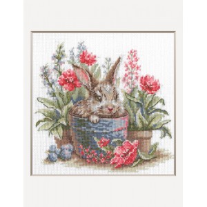 Cross stitch kit Rabbit in...