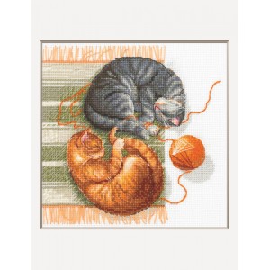 Cross stitch kit Cats and...