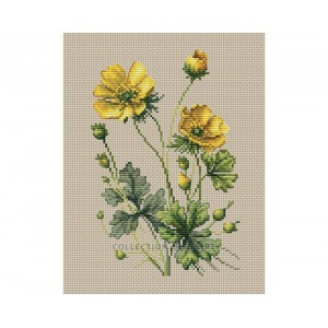 Cross stitch kit Buttercups...