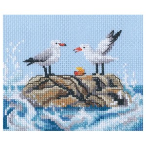 Cross stitch kit Seagulls...