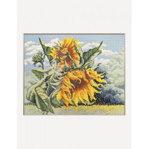 Cross stitch kit Sunflowers...