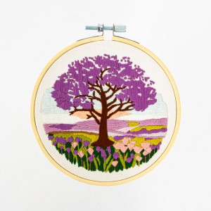 Embroidery kit Jacaranda on...